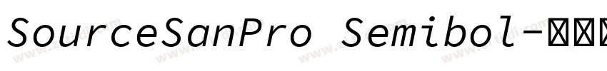 SourceSanPro Semibol字体转换